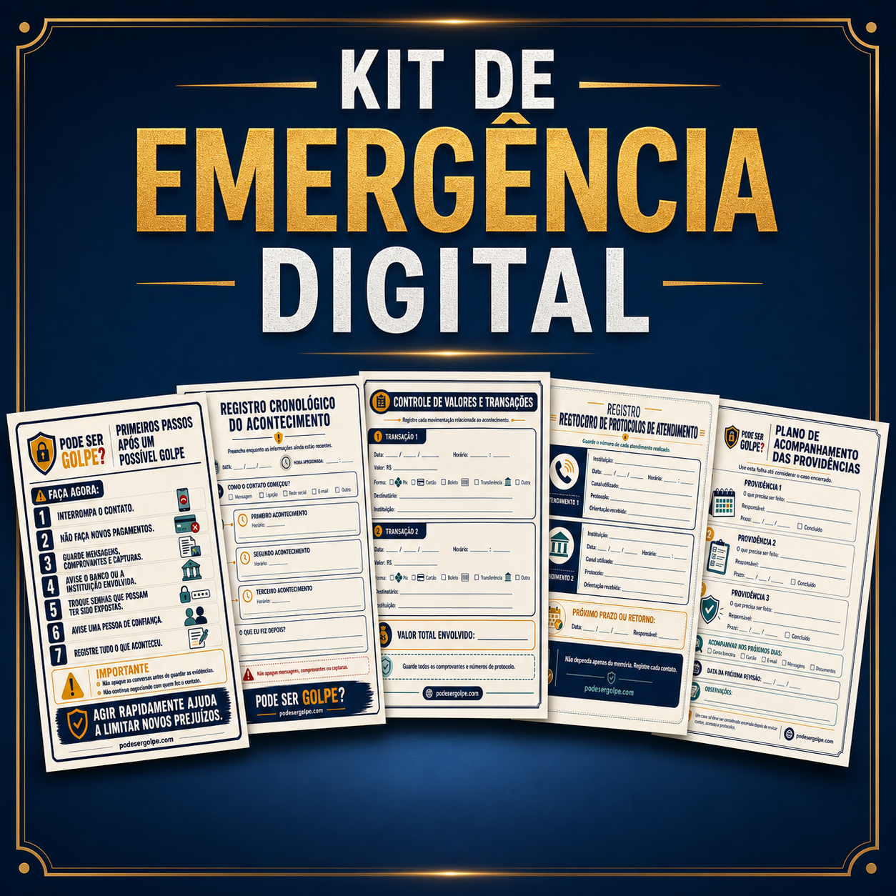 Capa do material Kit de Emergência Digital