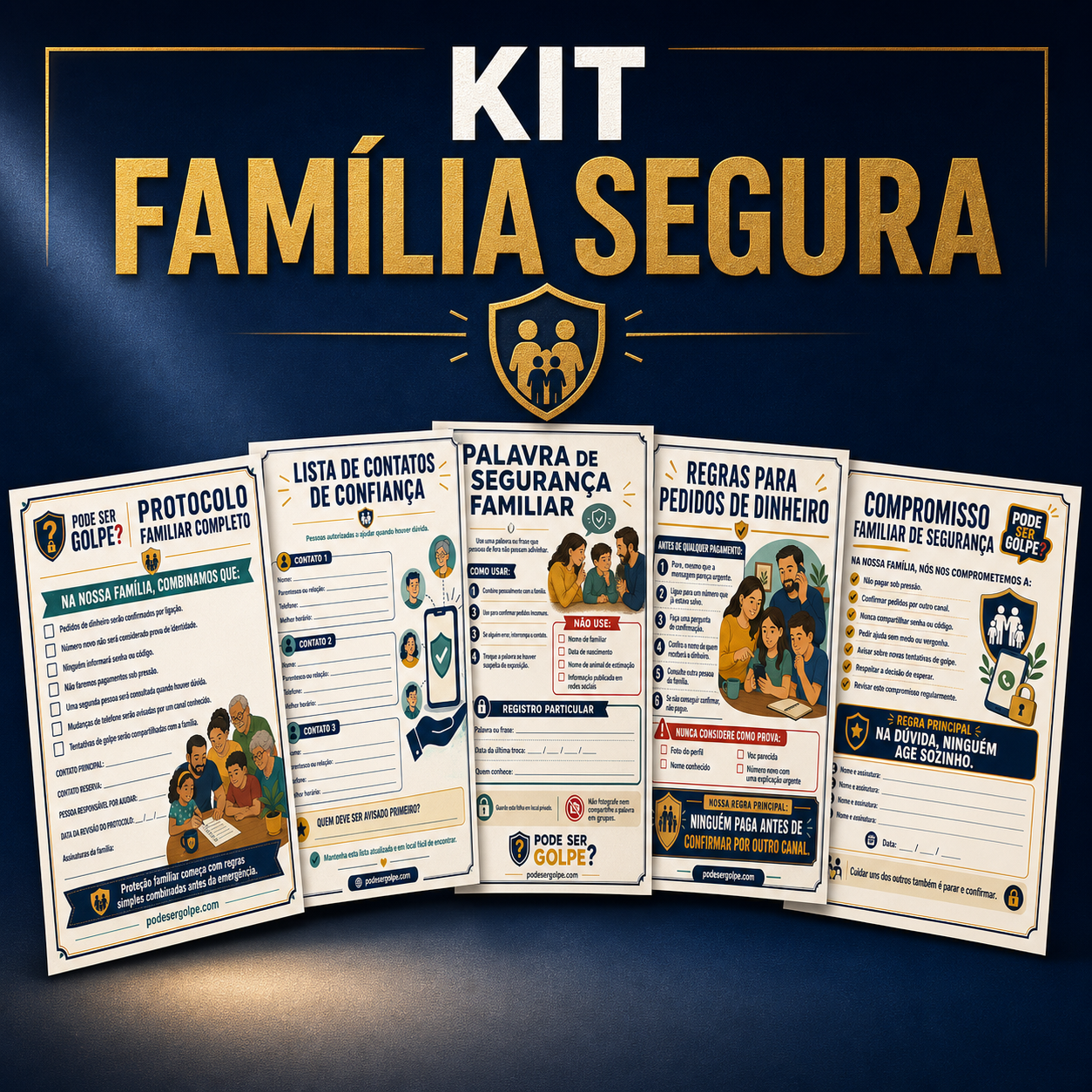Capa do material Kit Família Segura
