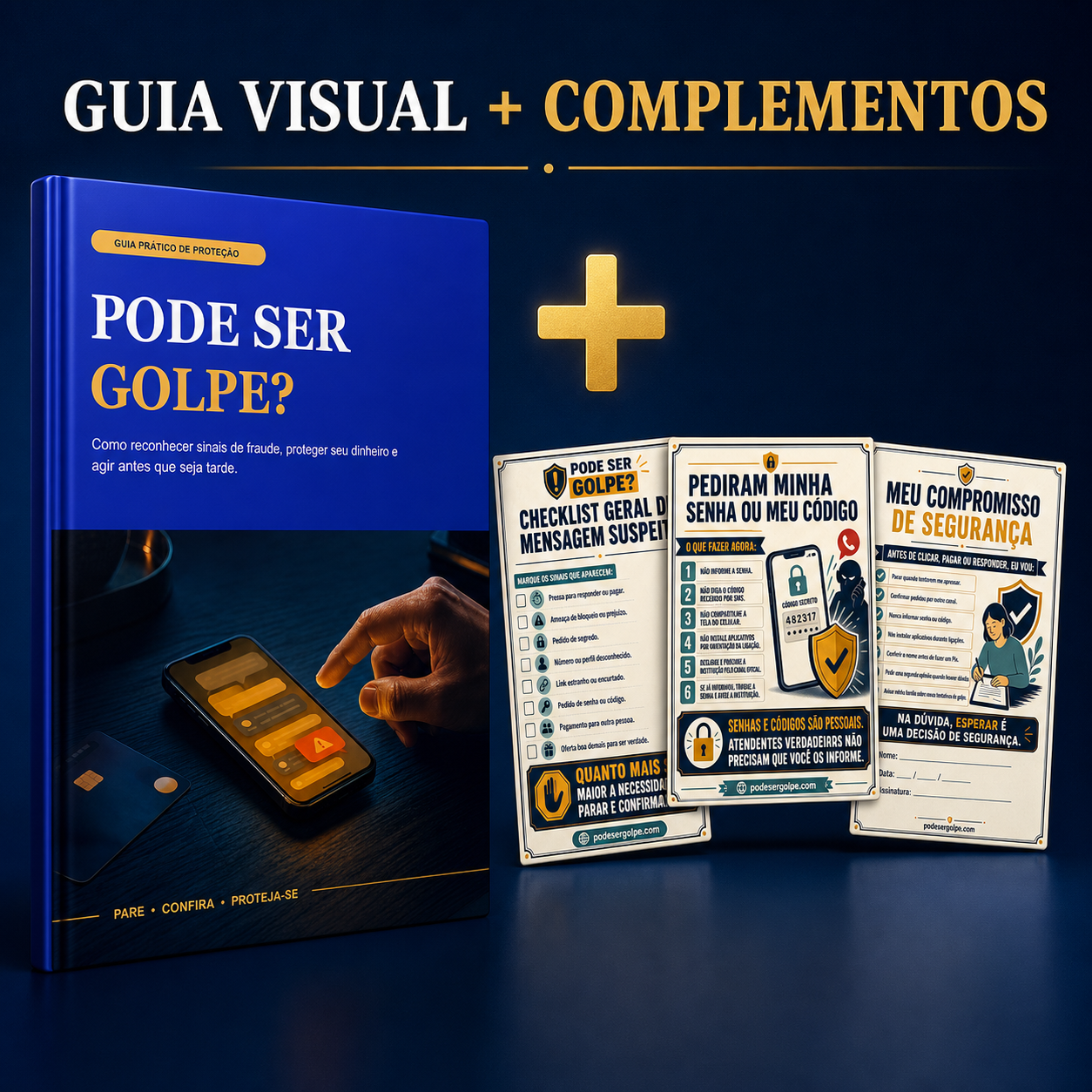 Capa do material Guia Visual Antigolpe para Toda a Família — arquivo
